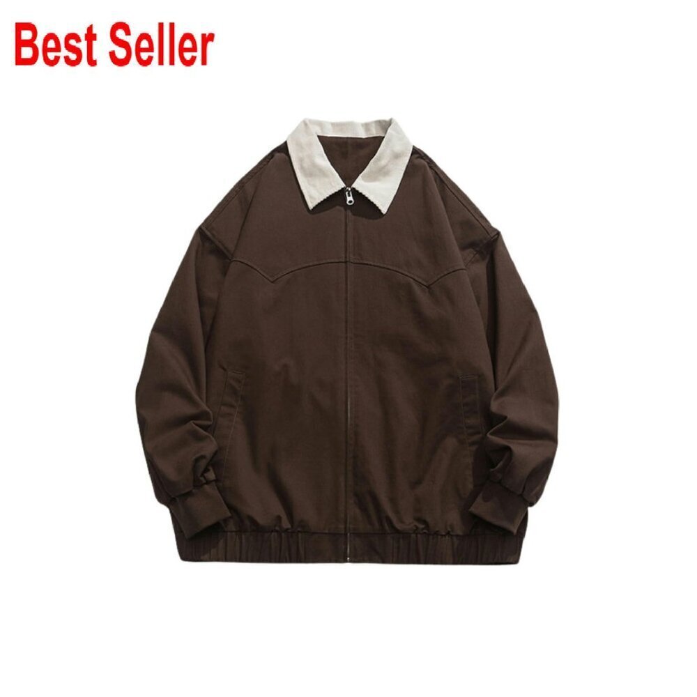Lightweight Vintage Barn Jacket Oversized Y2K Corduroy Collar Casual Street